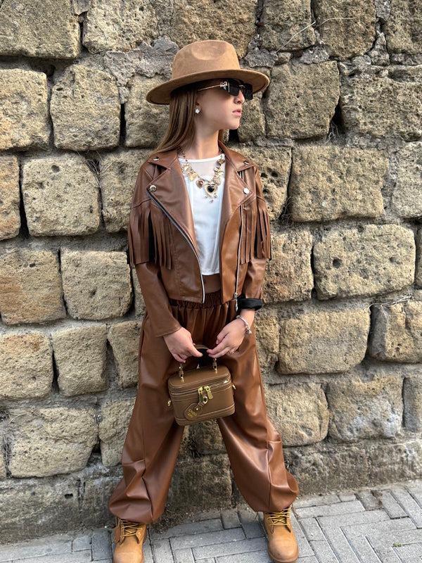 Pantalone eco-pelle ballon