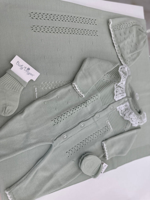 Coord-set soft green baby