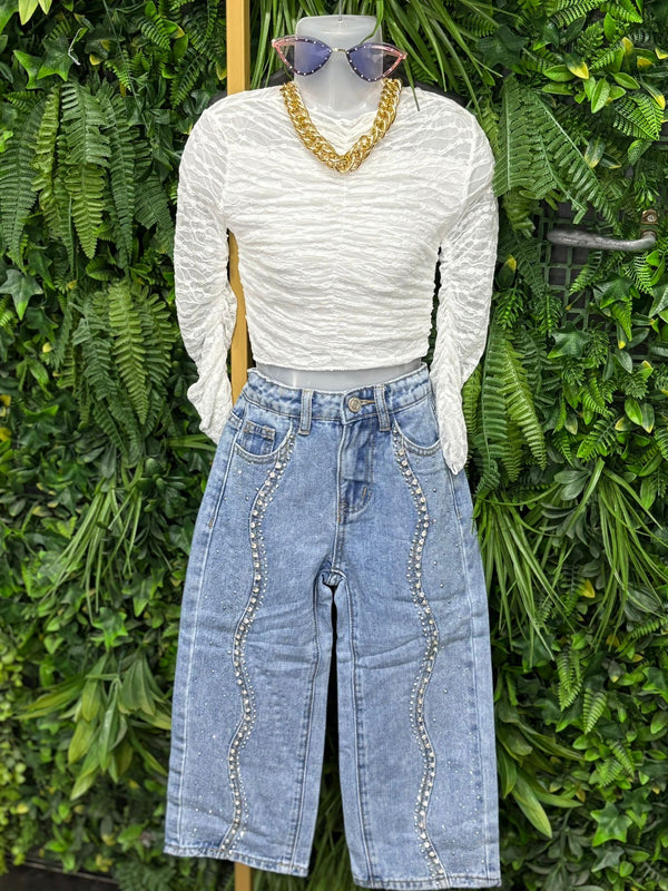 Jeans onde Swarovski