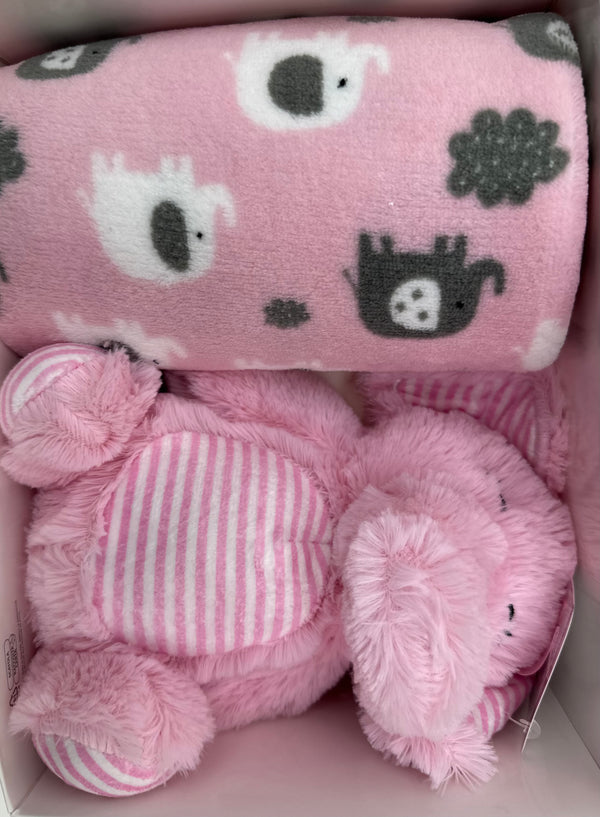 Plaid+pupazzo pink