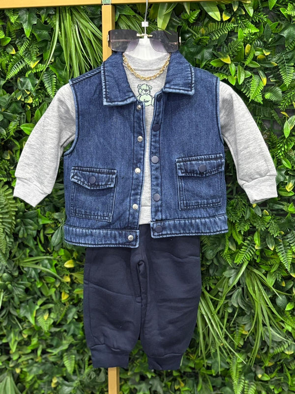 Coordinato denim 3pezzi