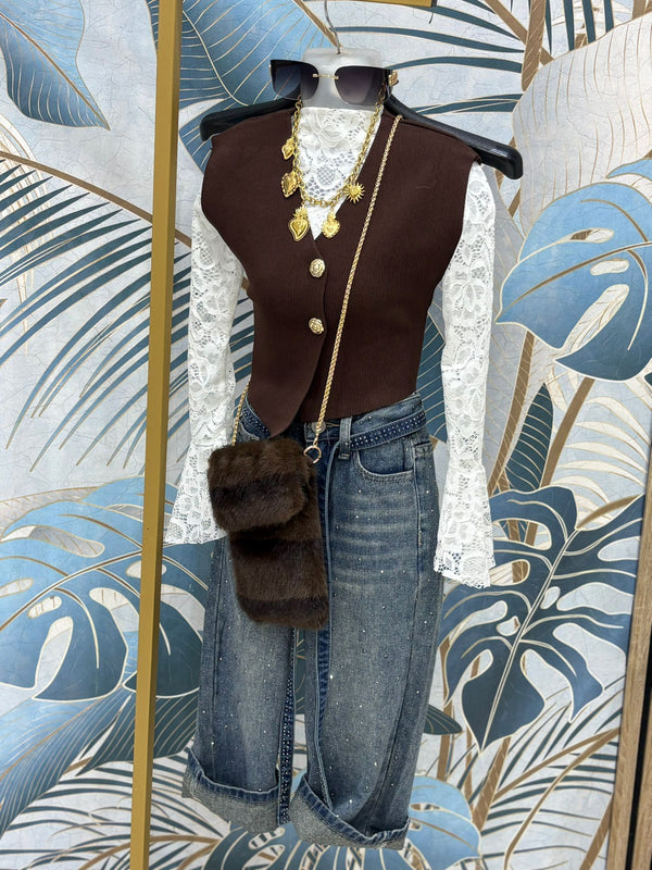 Jeans cintura shine