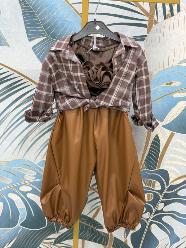 Pantalone eco-pelle baby