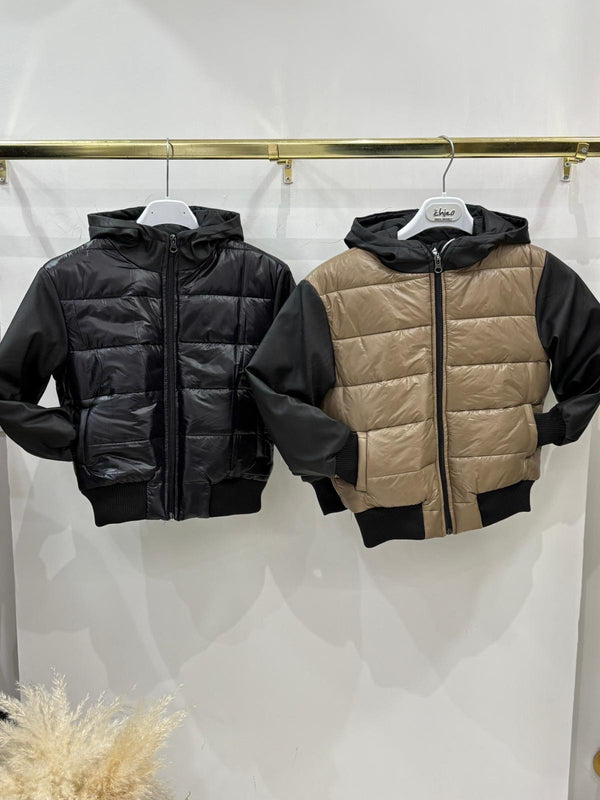 Giubbino eco-pelle boy