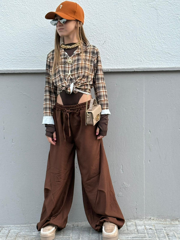 Camicia quadri sole/luna