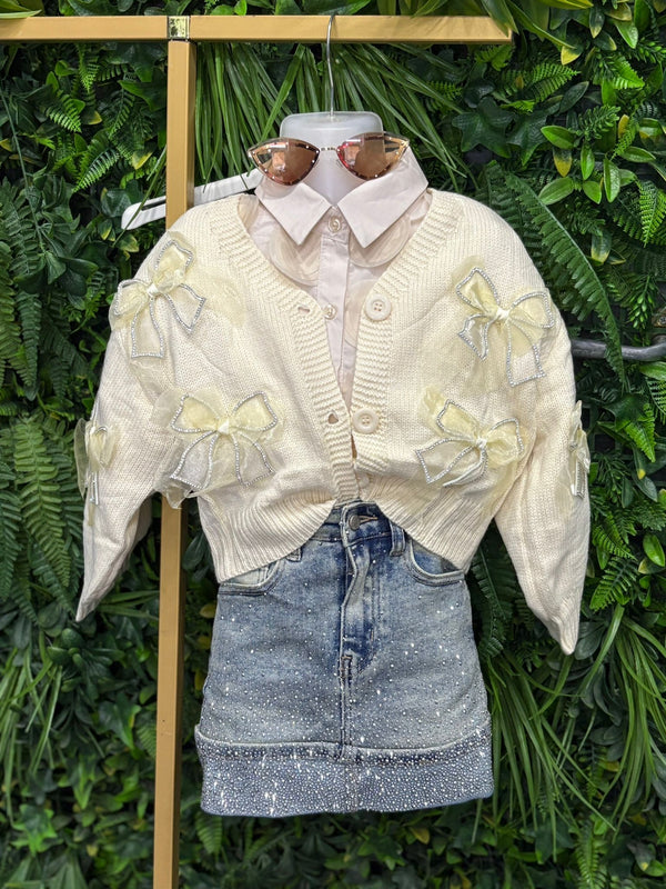 cardigan fiocco