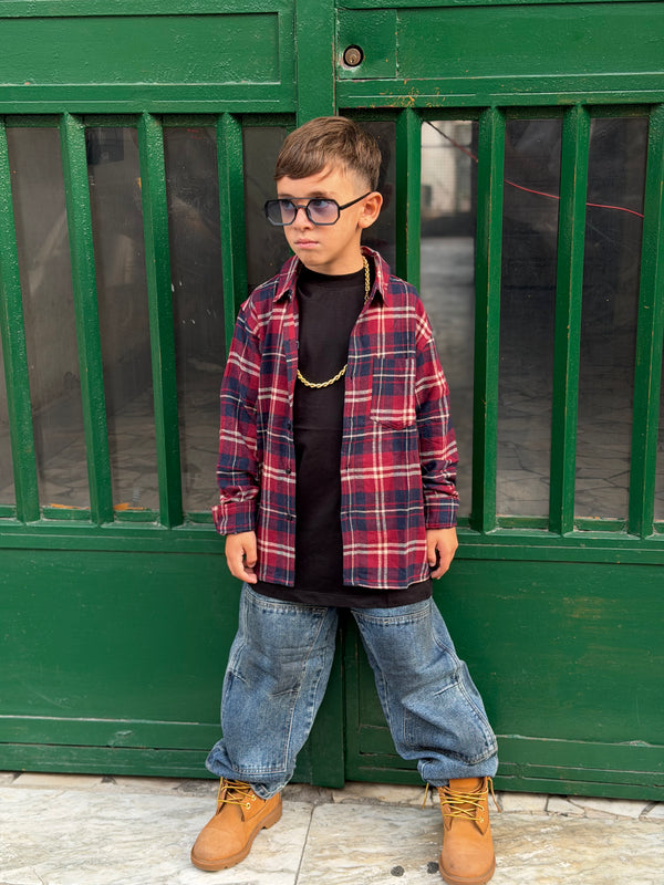 Camicia quadri boy