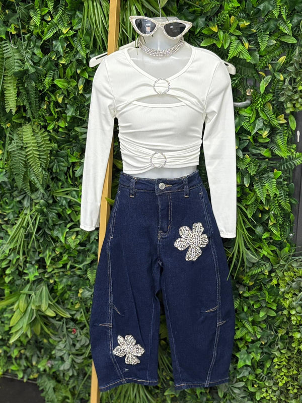 Jeans ballon fiore2