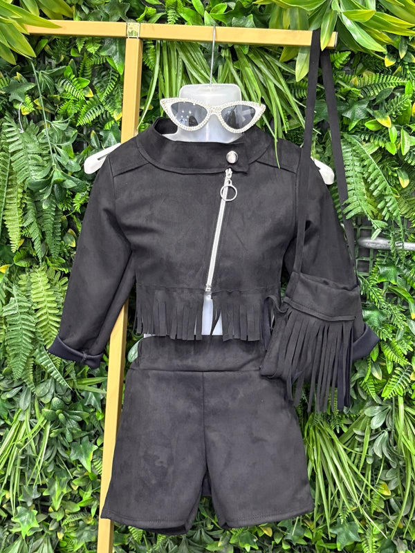 Coordinato frange+borsetta