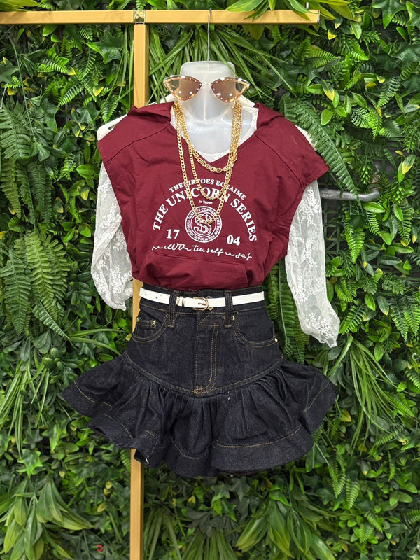 Maglia manica velo