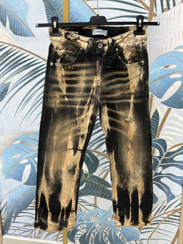 Jeans cianotic black/beige